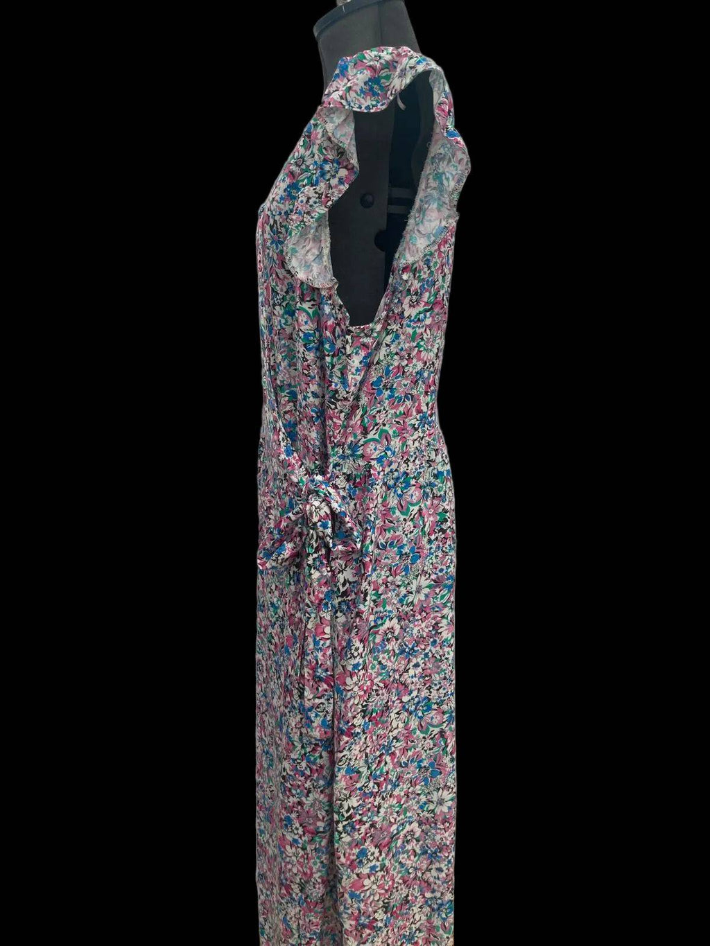 Floral wrapover long dress for versatile styling