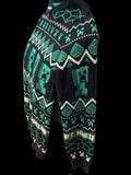 Minecraft boys Christmas sweater with pixelated Creeper and pattern